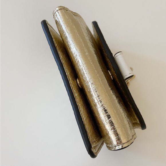 NWT Chloe Mini Metallic Trifold Wallet - Picture 10 of 16